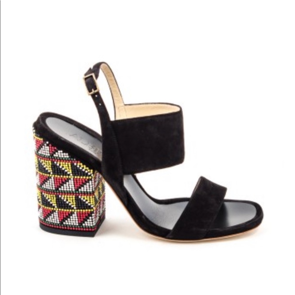 Alberto Gozzi Embellished Block Heel Sandals